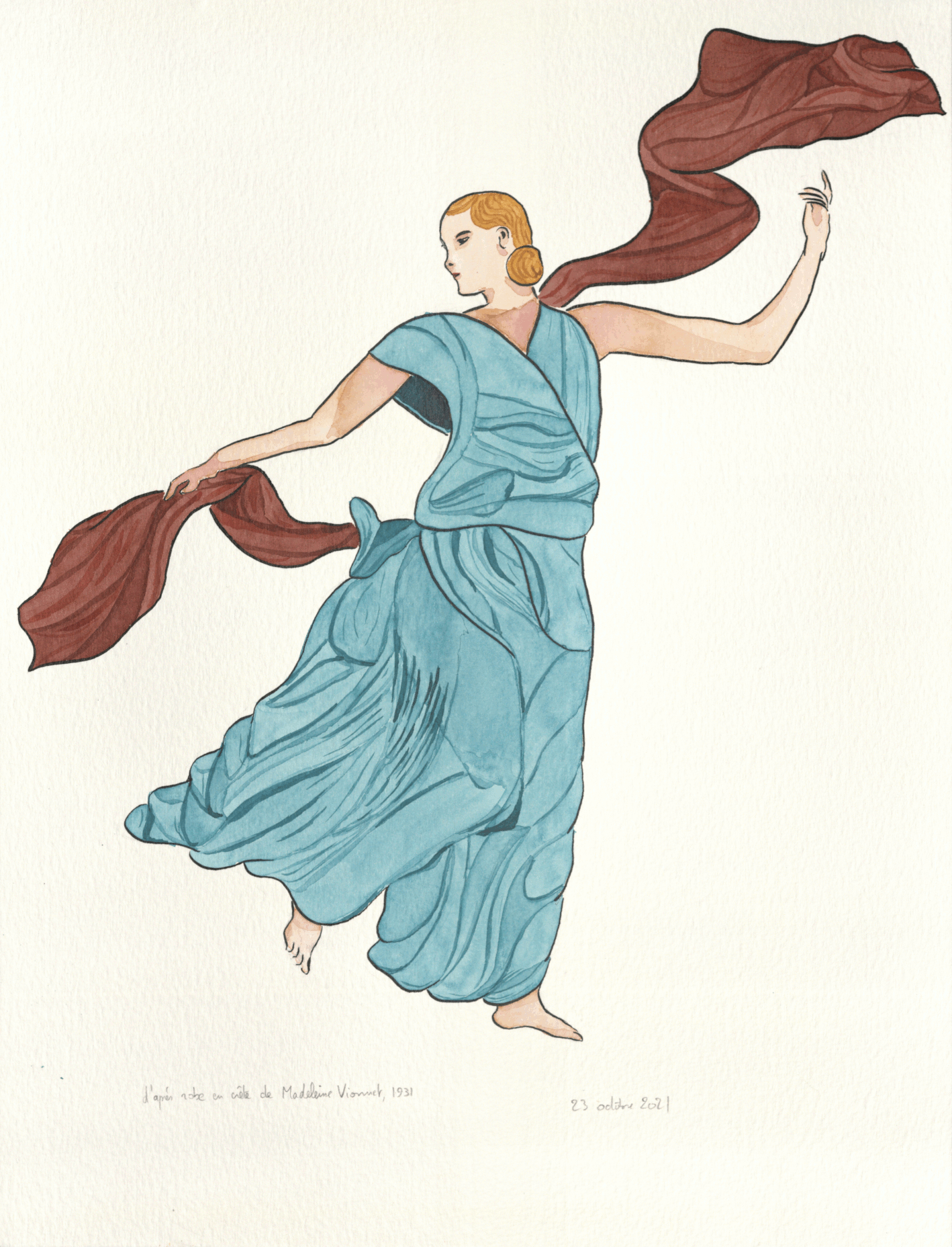 D'après une robe en crête de Madeleine Vionnet de 1931 (23 octobre 2021)